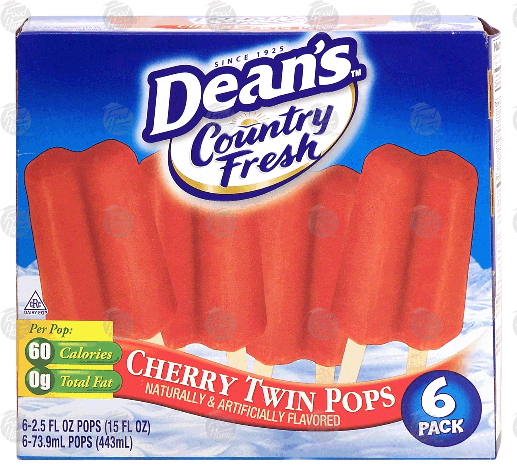 Dean's Country Fresh cherry twin pops, 6 pack Full-Size Picture